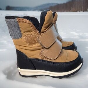 Weestep Toddler Snow Waterproof Boots‎ Size 6  Brown Skiing Snowboarding Winter